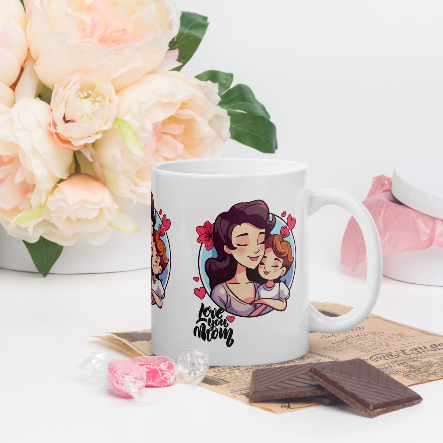 Heartfelt Affection: Love You Mom Mug