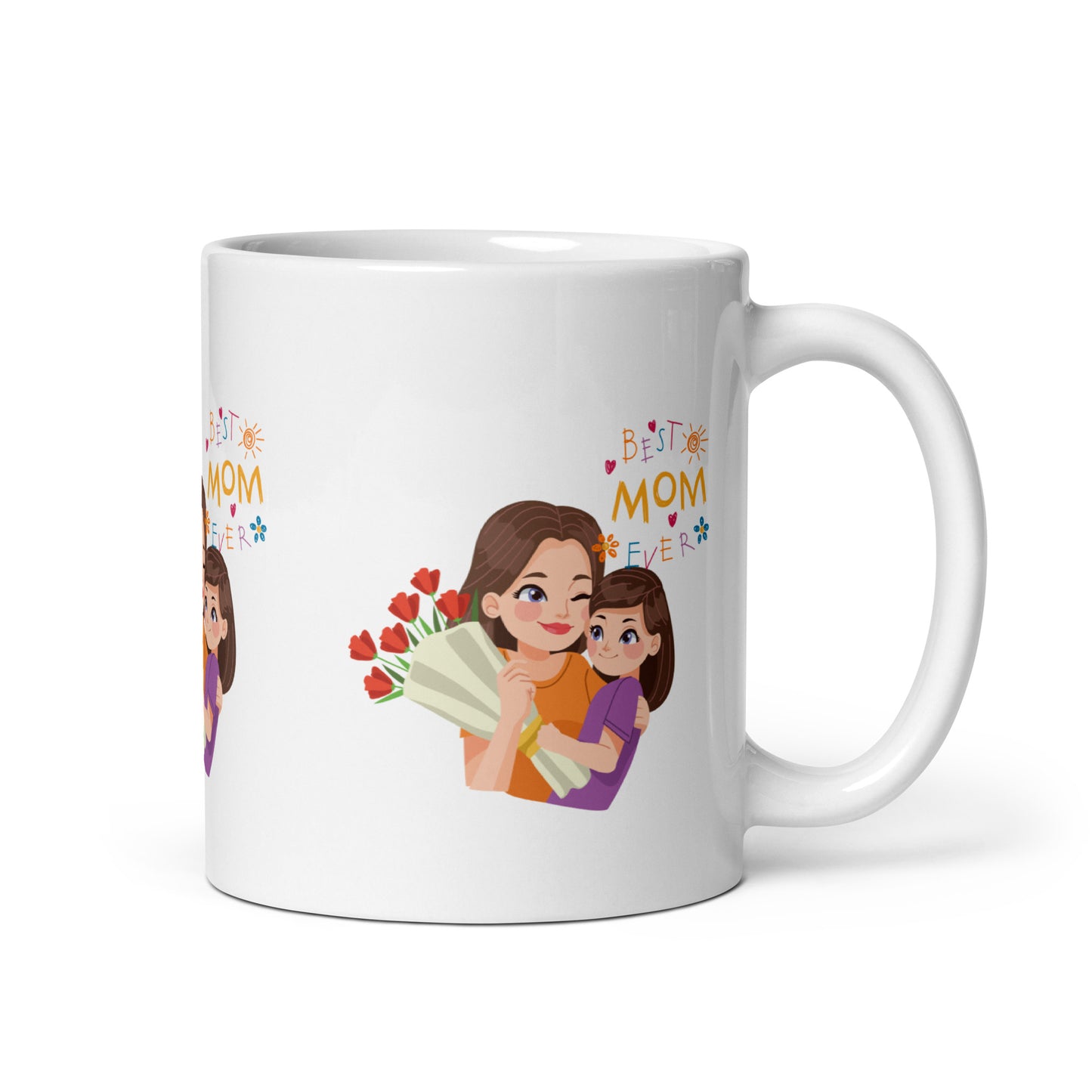 Forever Grateful: Mom Daughter Glossy Mug