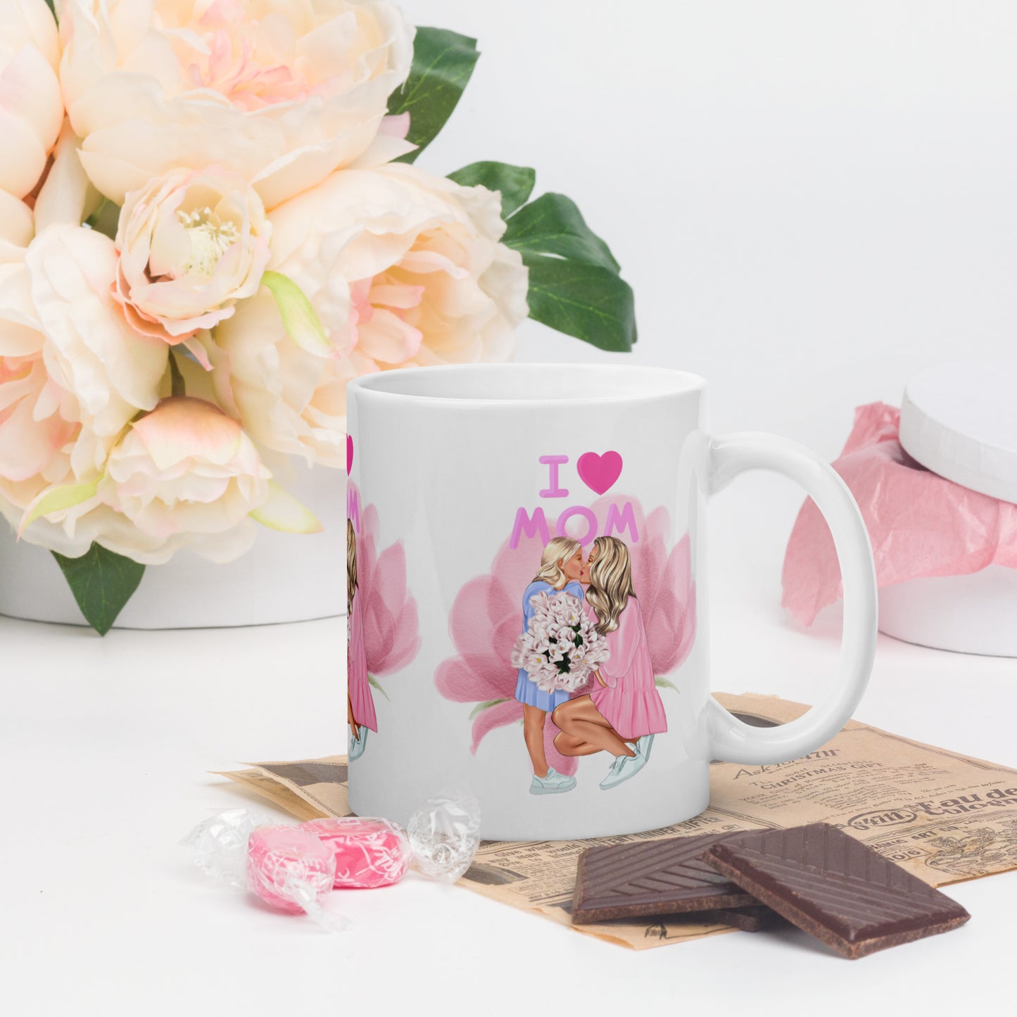 Forever Linked: Mom Daughter Matching Mug