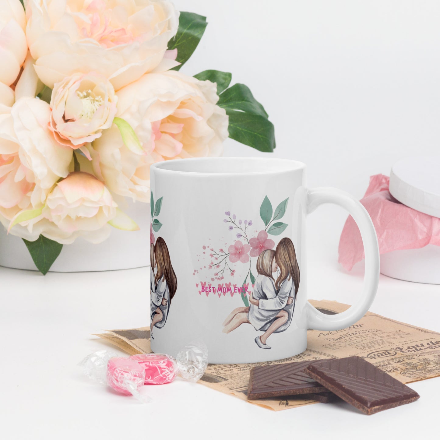 Best Mom Ever Mom and Daughter Mug