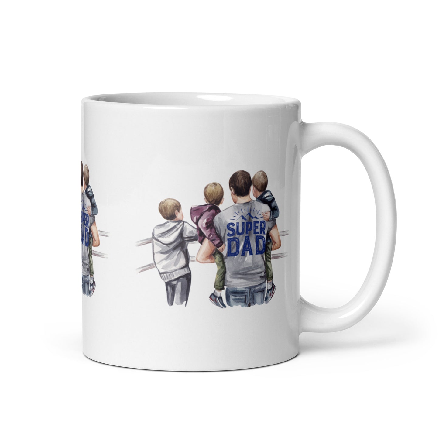 Super Dad White Mug