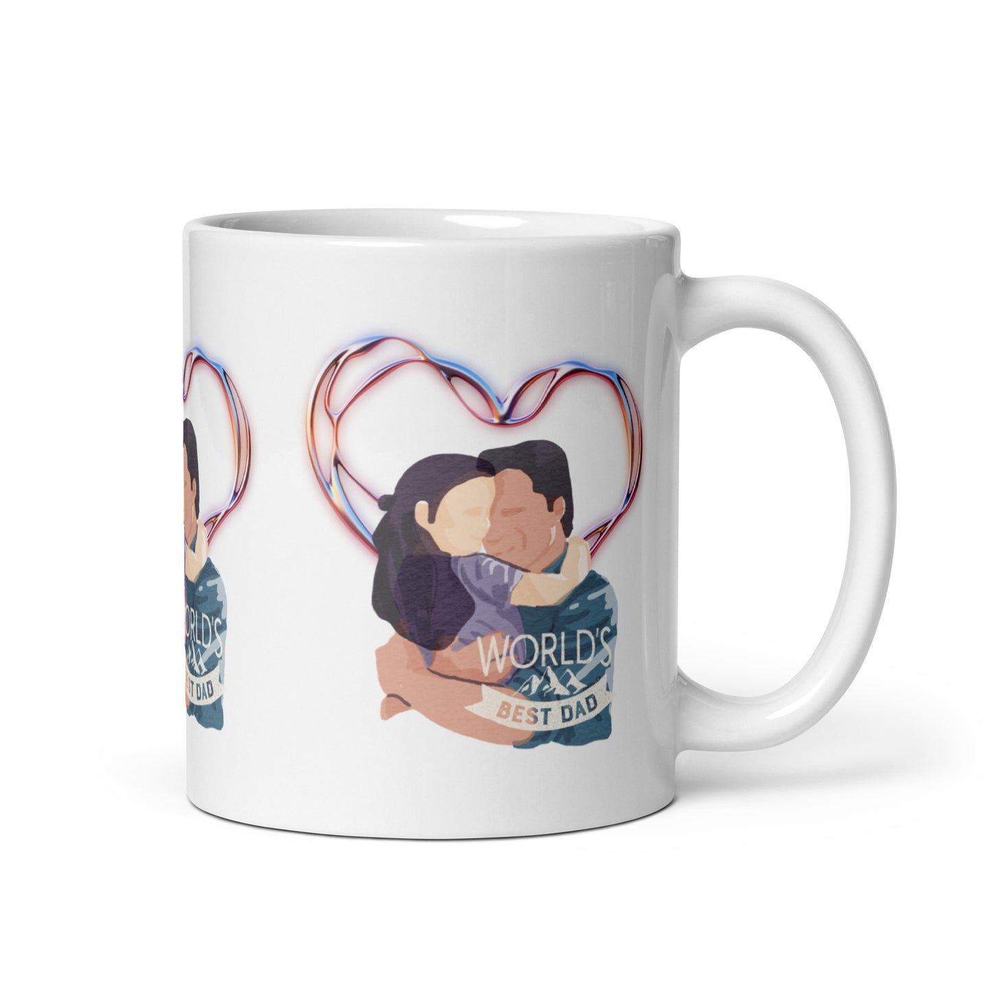 World Best Dad White Mug