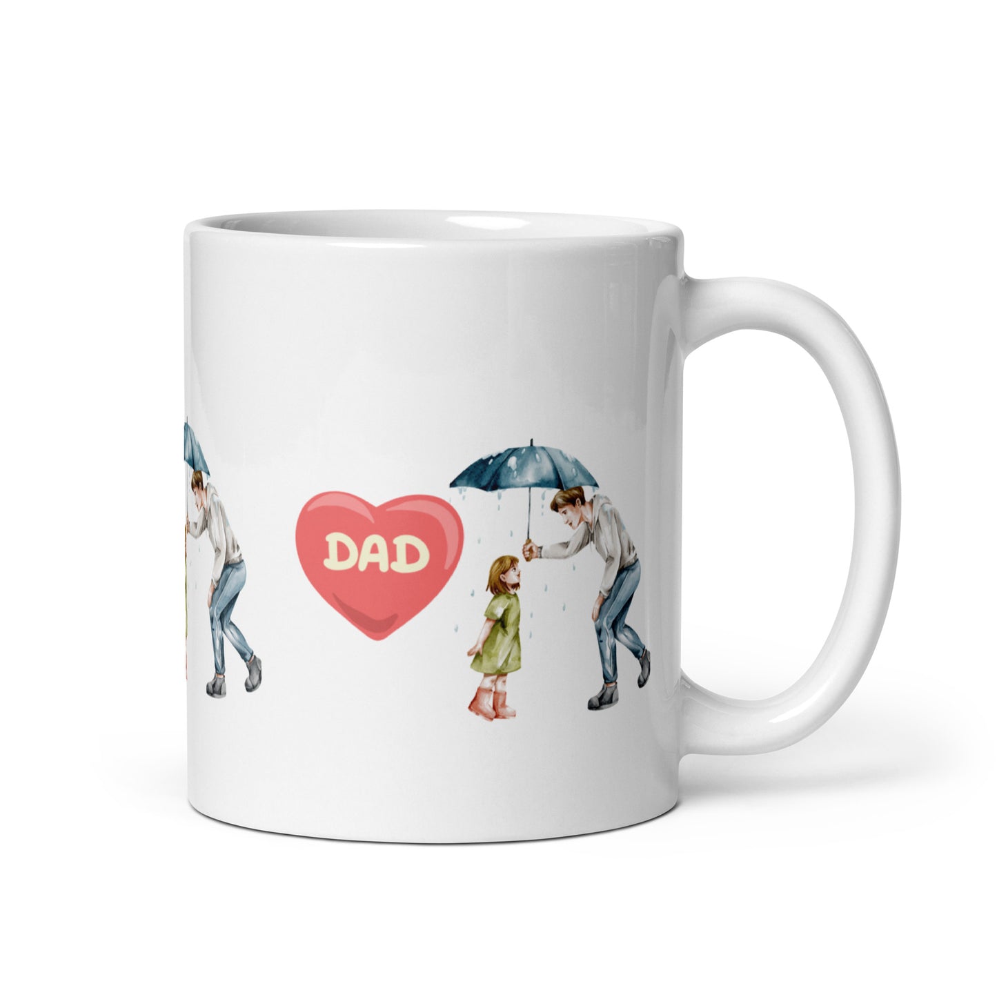 Heart to Heart: Dad Daughter Mug