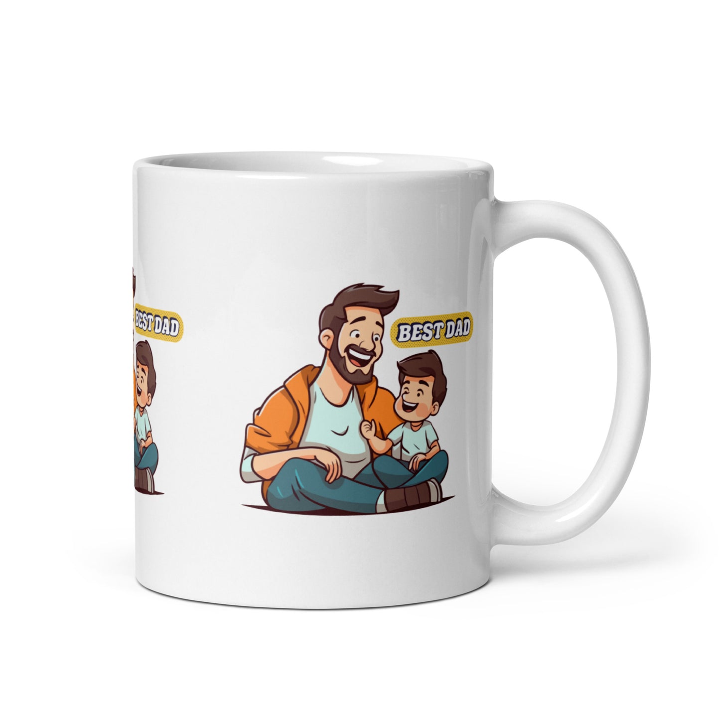 White Mug for the Best Dad