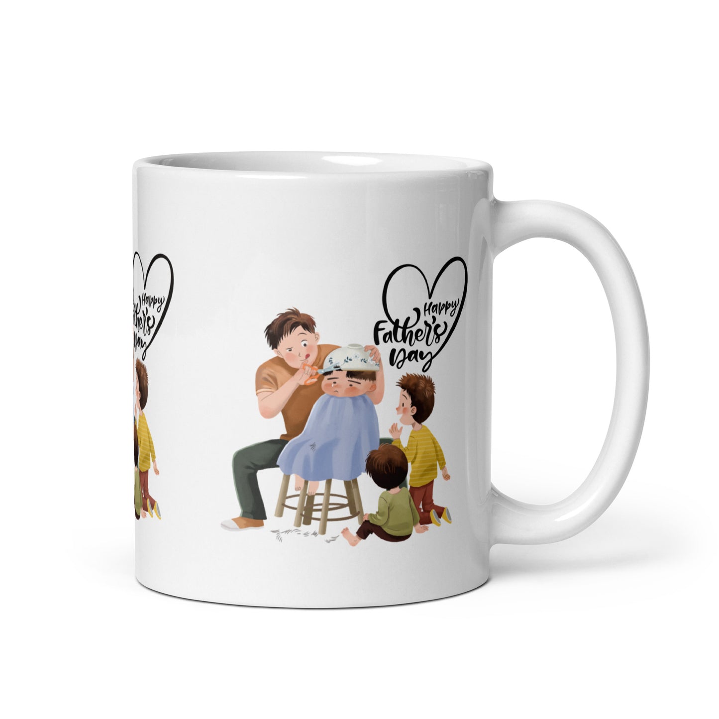 Celebrating Dad White Mug