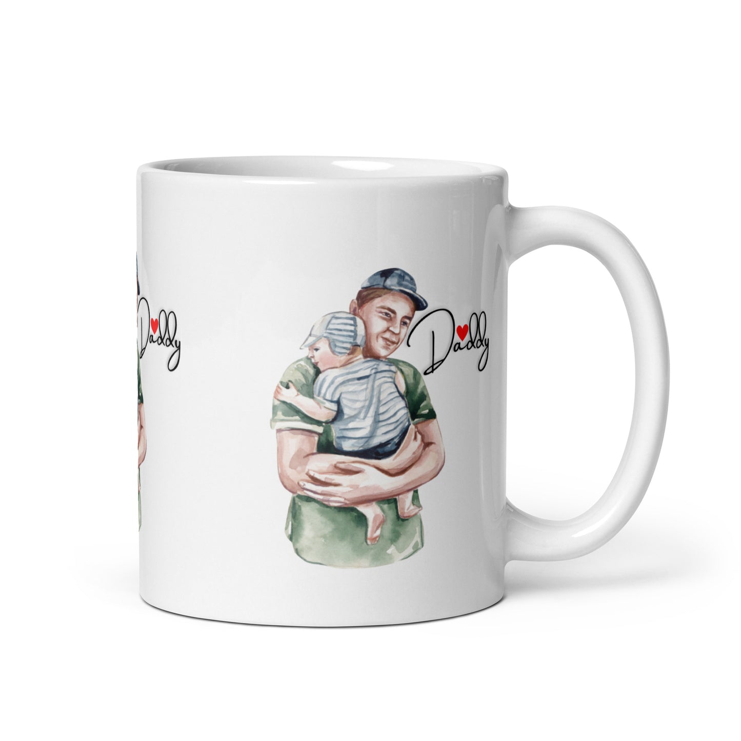 Daddy's Mug: Classic White Glossy Cup