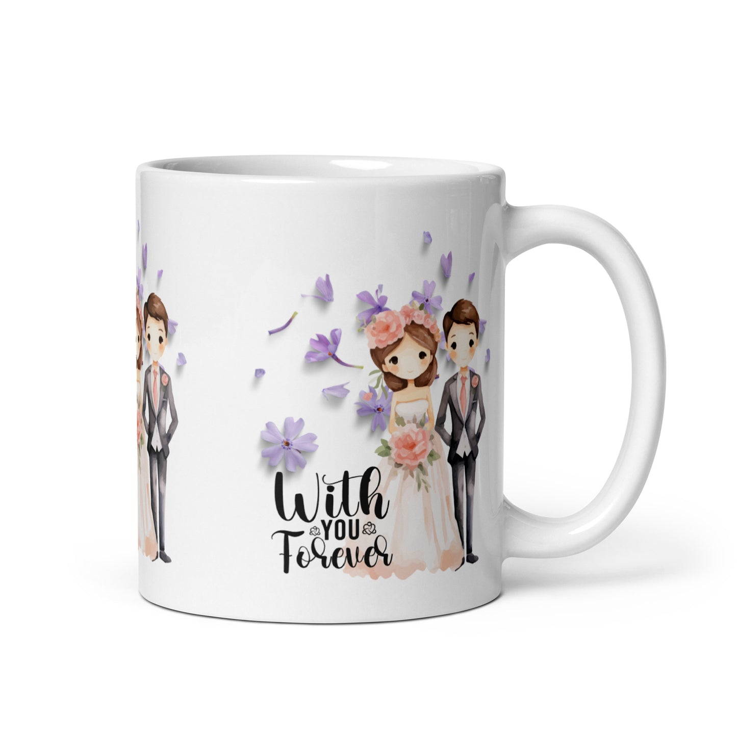 With You Forever Wedding Mug - Timeless Love Edition