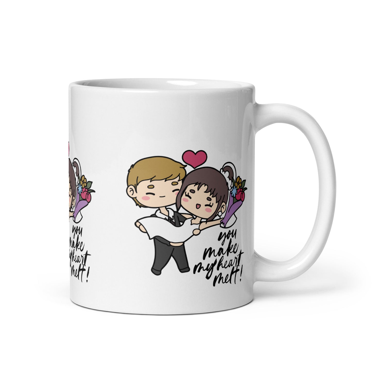 Melting Hearts Wedding Mug: A Romantic Keepsake