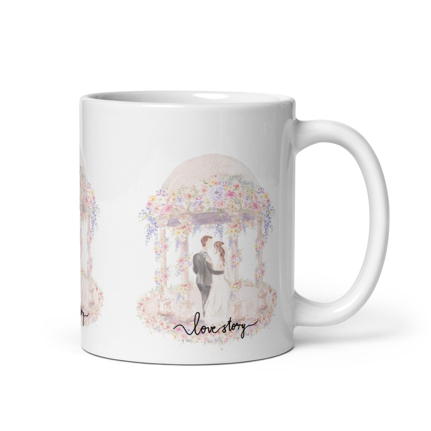 Wedding Day Love Story Mug"