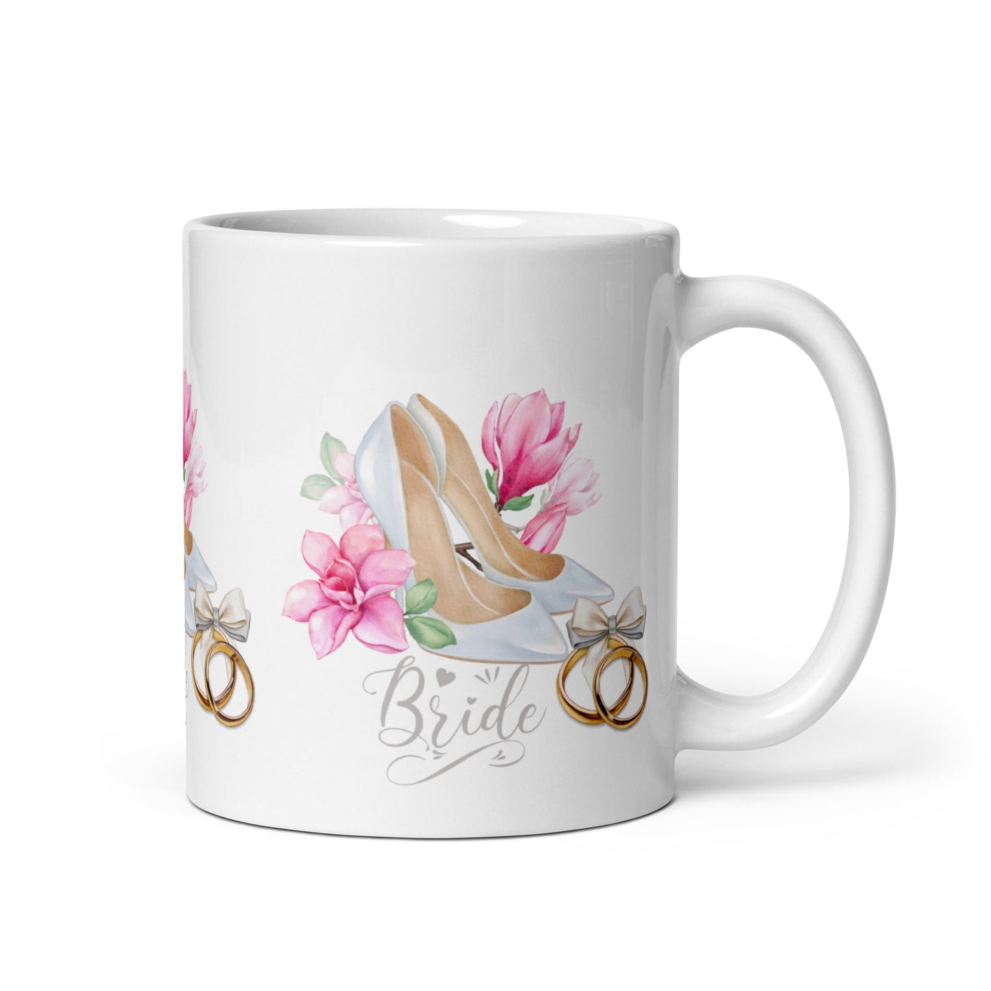 Bridal Bliss Ring & Heel Wedding Mug