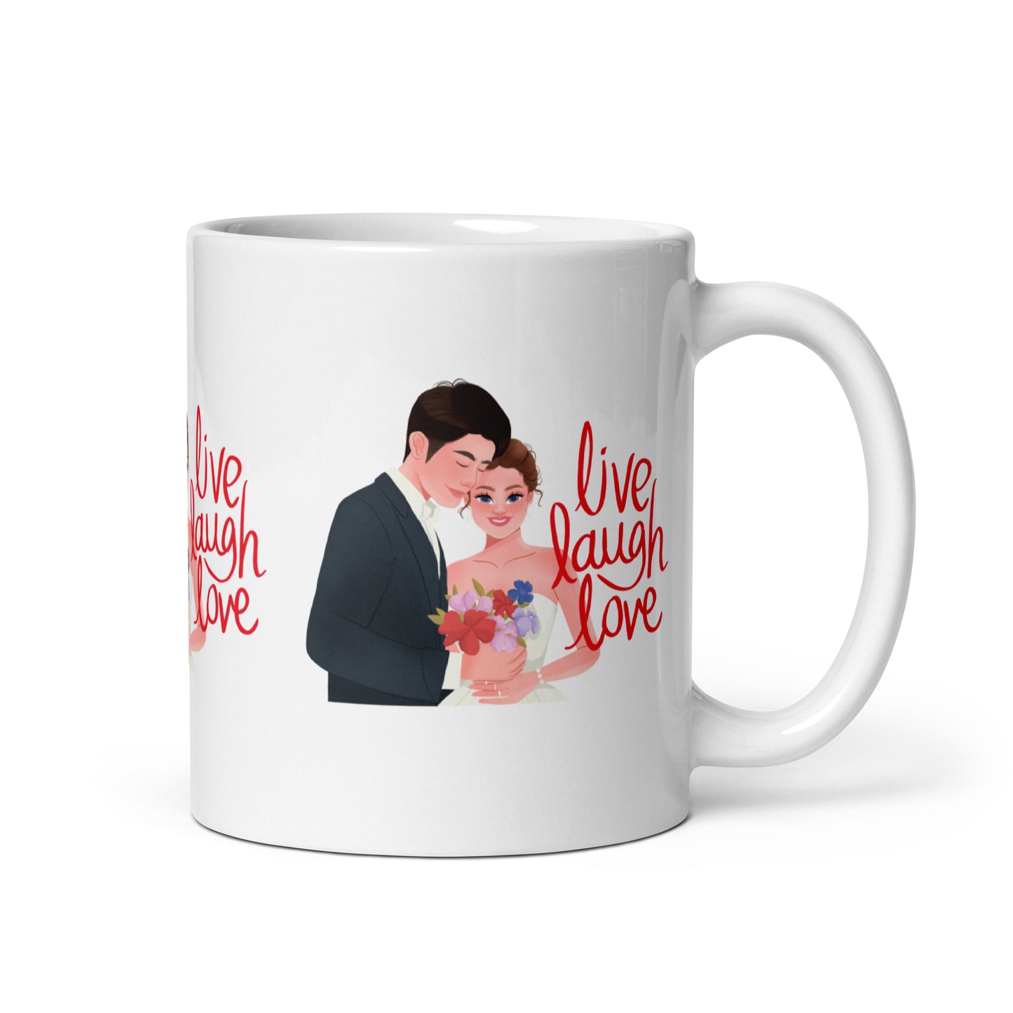 Live Laugh Love: Wedding Gift Mug