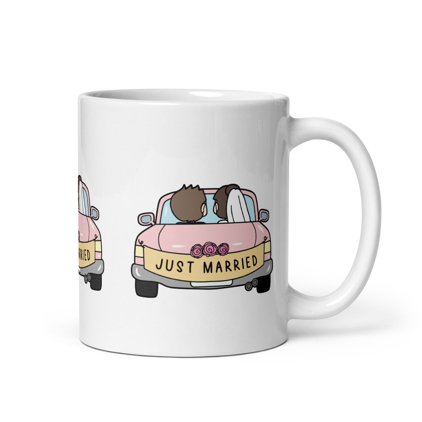 Celebrate Love: Just Married Coffee Mug